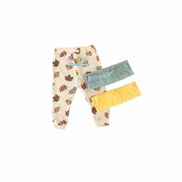 Pantalons bébé à motif feuilles