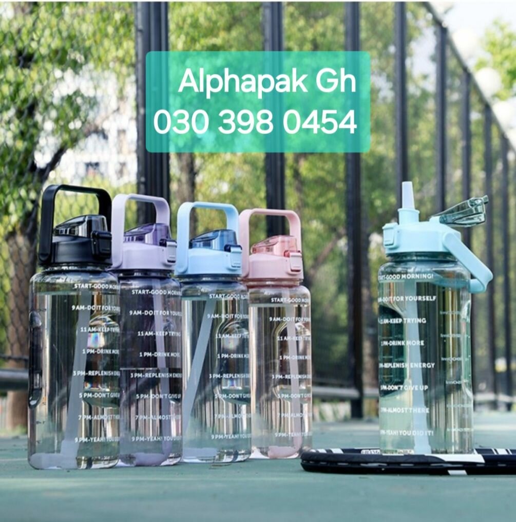 Transparent water bottle