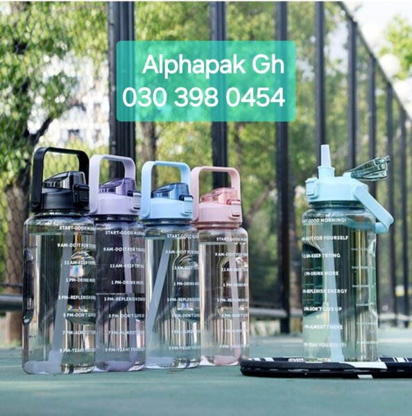 Transparent water bottle