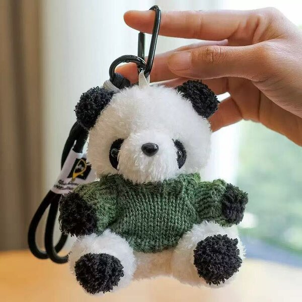 Pendentif sac en peluche Panda