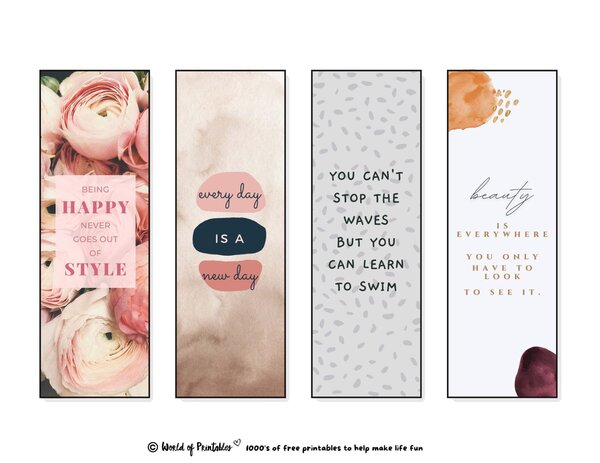 Strong and laminated bookmarks for your books.