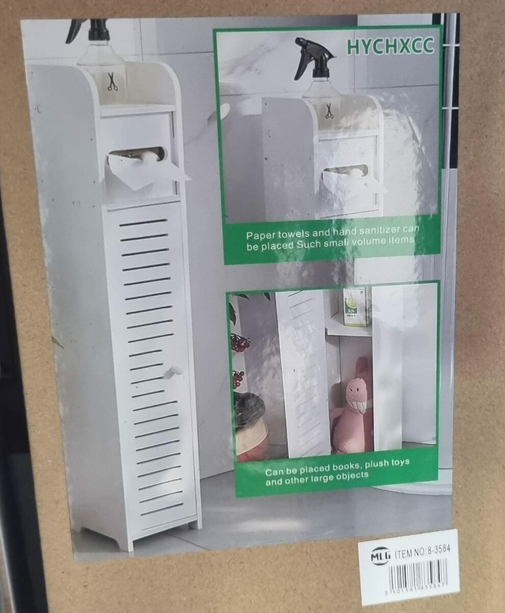 Armoire de rangement compacte blanche
