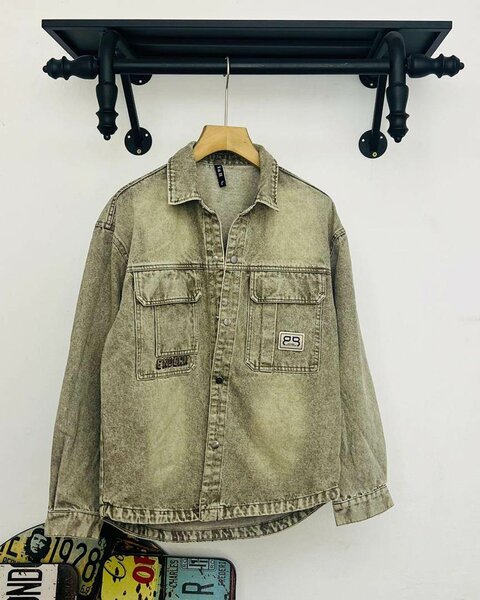 Solid Jeans Jacket