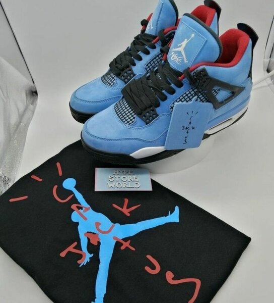 Baskets Air Jordan 4 Bleu