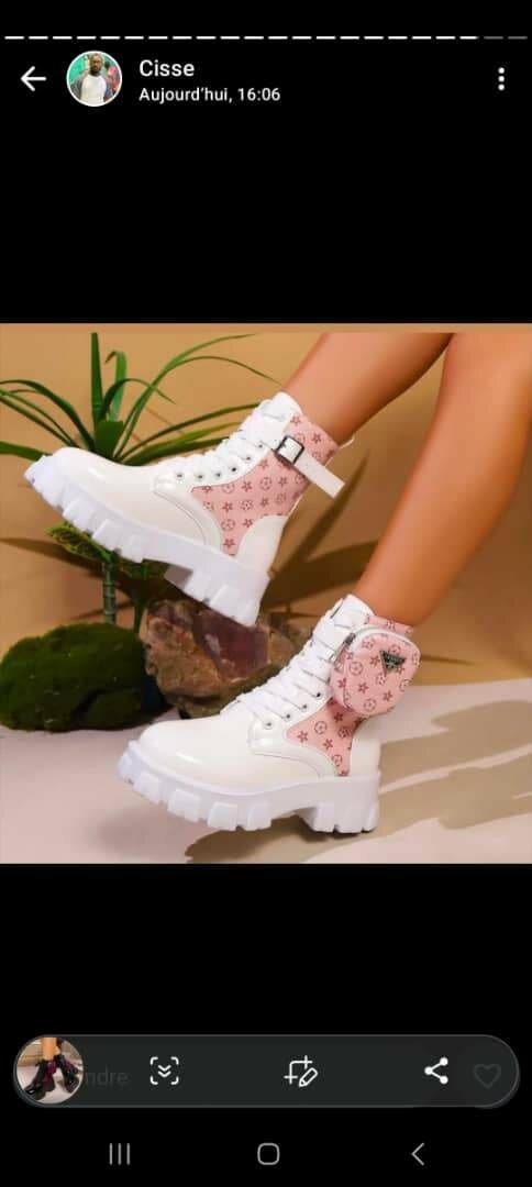 Bottes Chunky Blanches Femmes