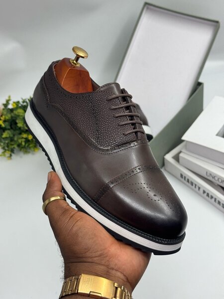 BERLUTI COFFEE AND WHITE
