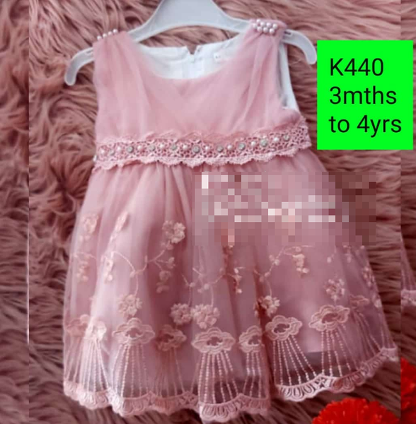 pink lace dress