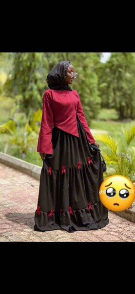 Robe longue élégante bicolore