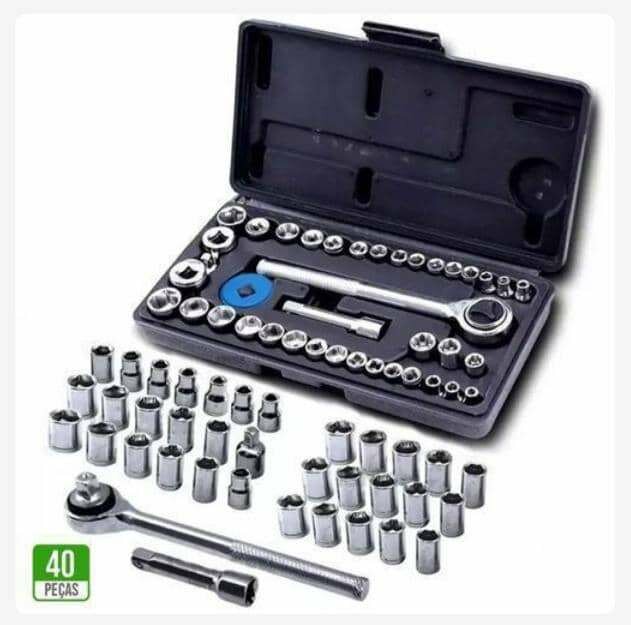 Clé mécanique coffret douilles de 40 pieces