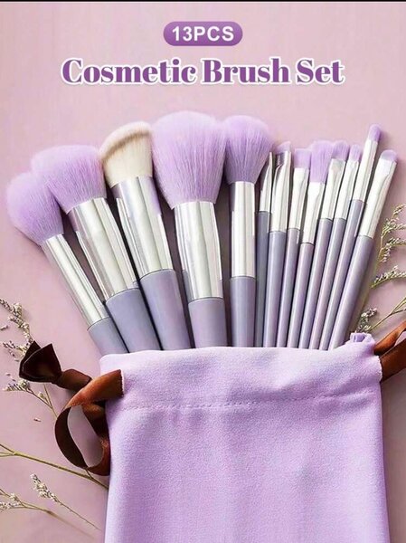 Set de Pinceaux de Maquillage 13 Pièces
