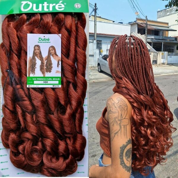 Mèche outré curly french 350