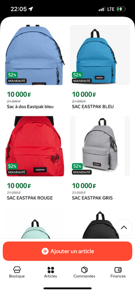 LES SACS DE QUALITÉ EASTPAK