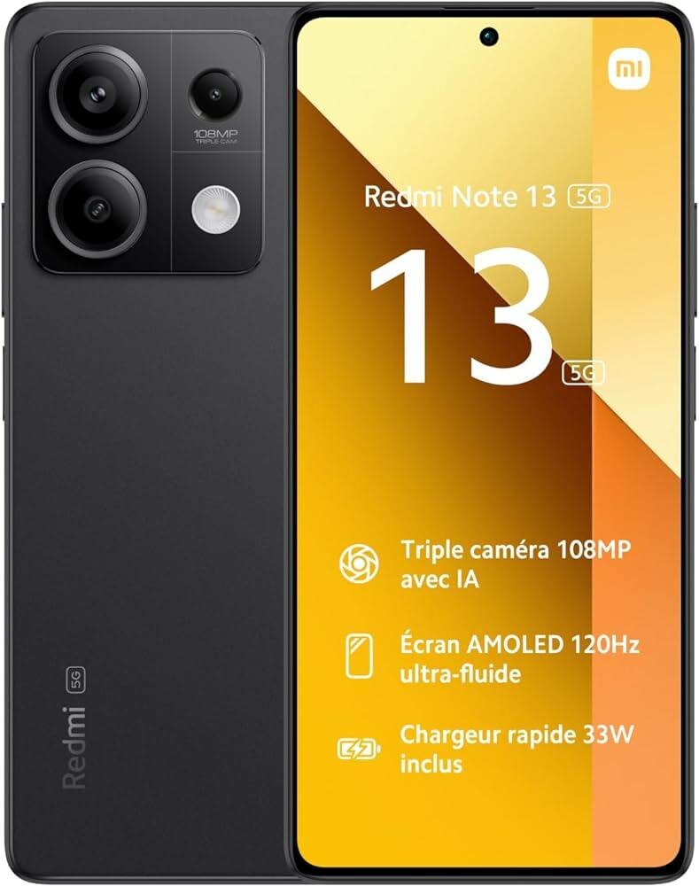 Redmi Note 13 neuf avec carton disponible maintenant