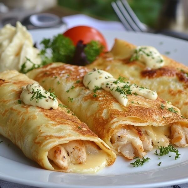 Crêpes au poulet