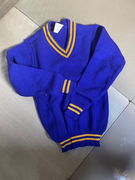 School blue jersey