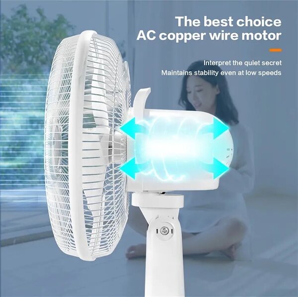 Rechargeable solar fan