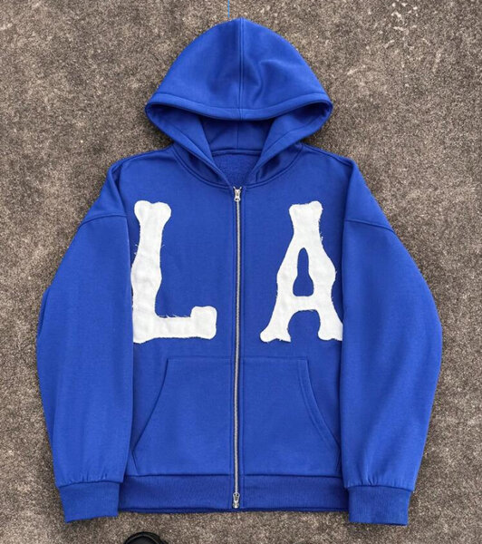 Veste à capuche bleue LA