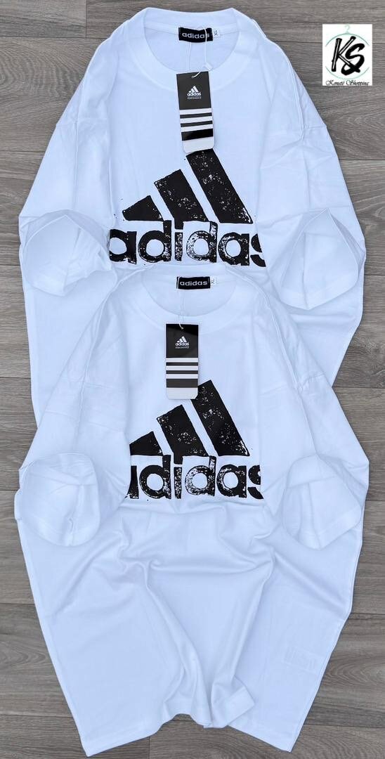T-shirt Adidas Blanc Logo