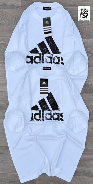 T-shirt Adidas Blanc Logo