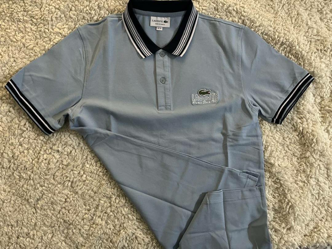 Polo Lacoste Bleu Homme