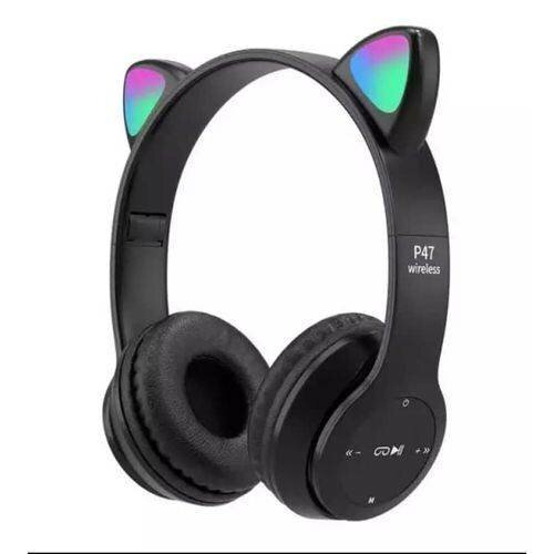 Casque noir lumineux  ,promo fin d'année