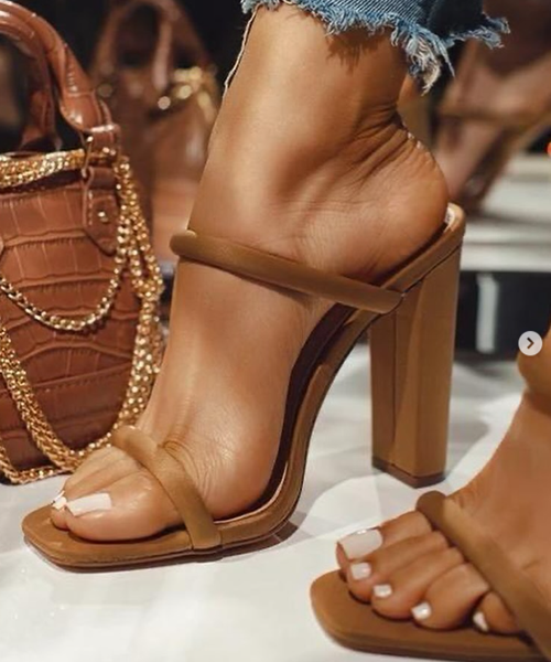 brown shoes