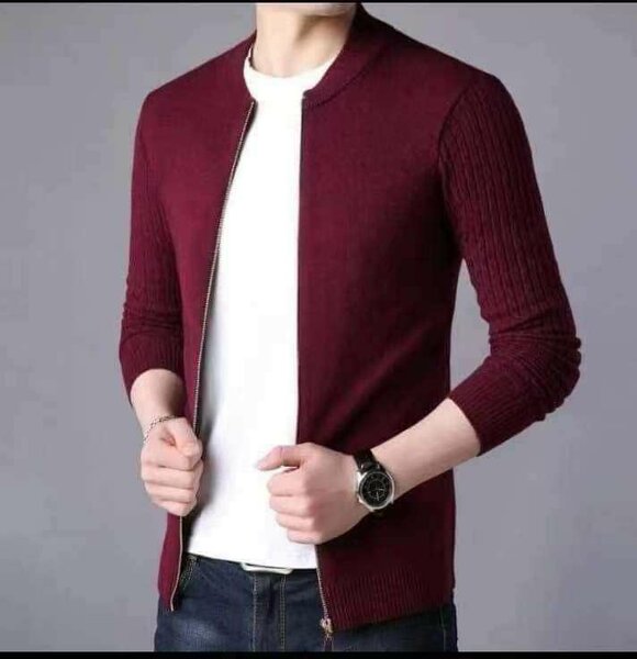 PULL CARDIGAN HOMME À CHAÎNE