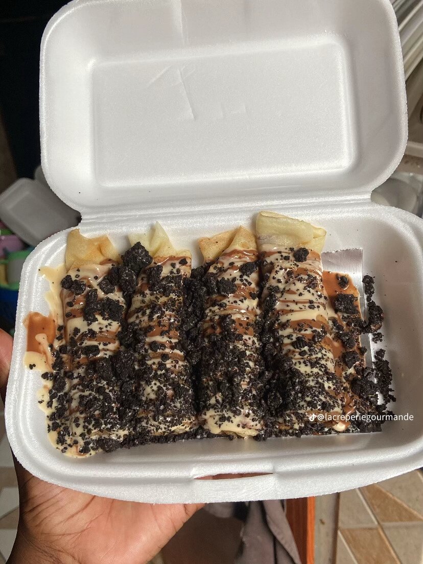 Crêpes sucrées au oreo