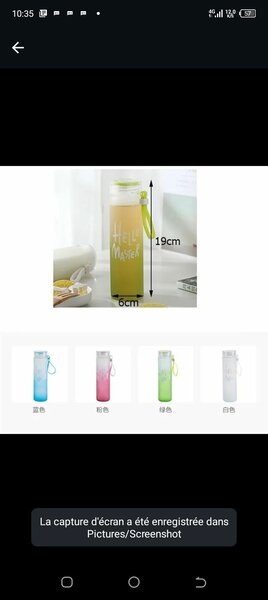 Gourde en verre
