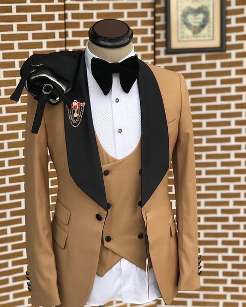 men's suit brown