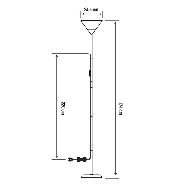 Lampe sur pied LED élégante