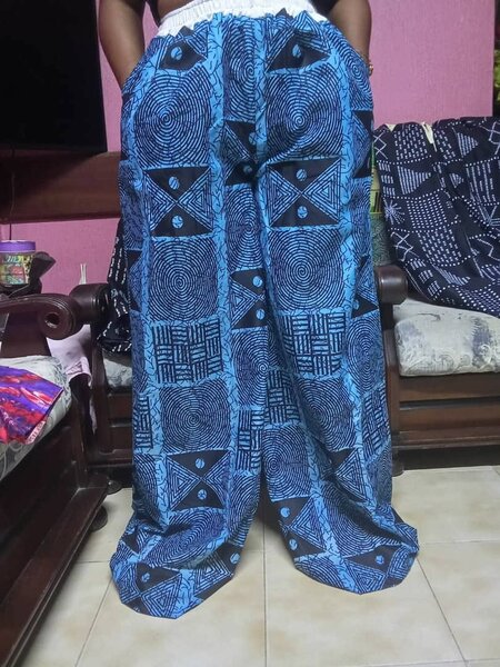 Pantalon ample imprimé ethnique