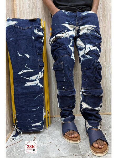 Long jeans à gros bas
