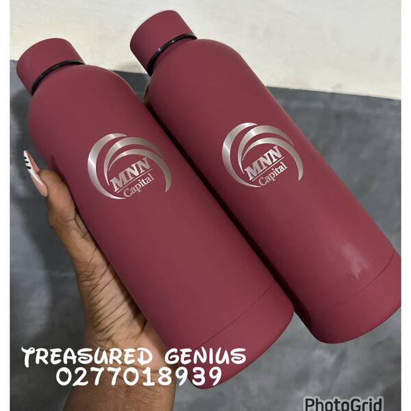 Coated vaccum flask