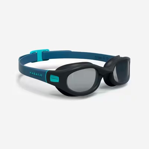 Swimming goggles soft - clear lenses - size large - black bl