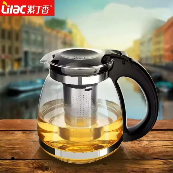 Théière en verre véritable