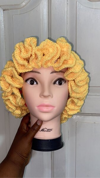 Crochet Ruffle Hat