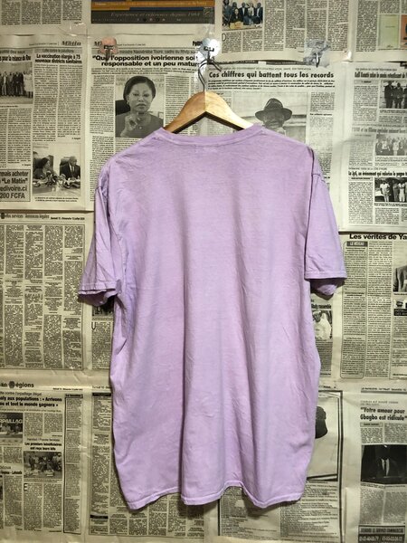 T-shirt lilas unisexe décontracté