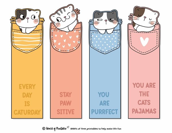 Strong and laminated bookmarks for your books.