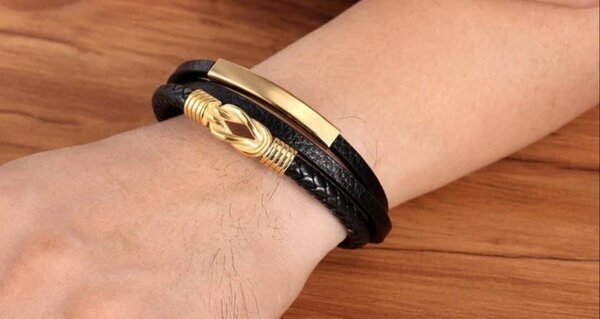 Bracelet en cuir homme