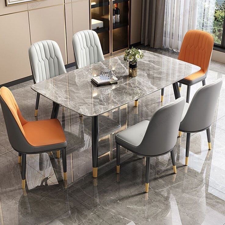 Table à manger de luxe en marbre nouveau design