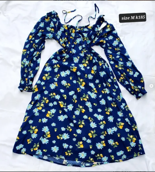blue dress