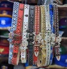 Ceintures en strass étincelantes