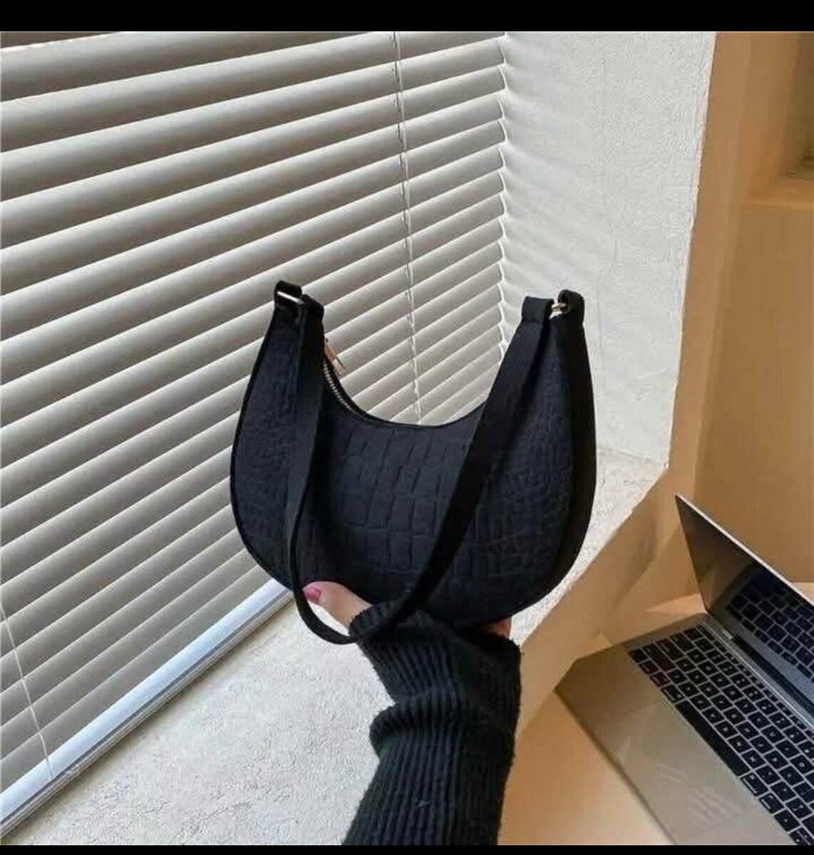 Sac à main tendance noir