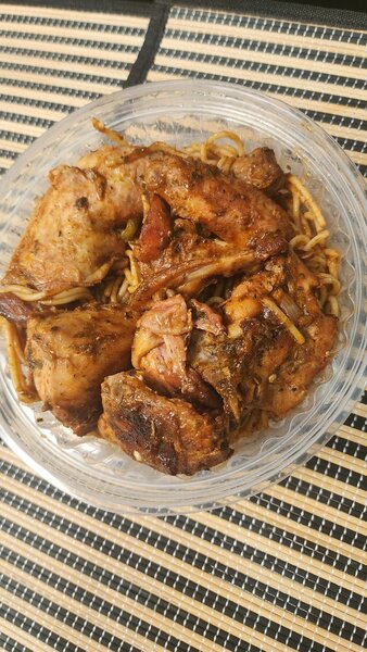 Spaghetti au poulet