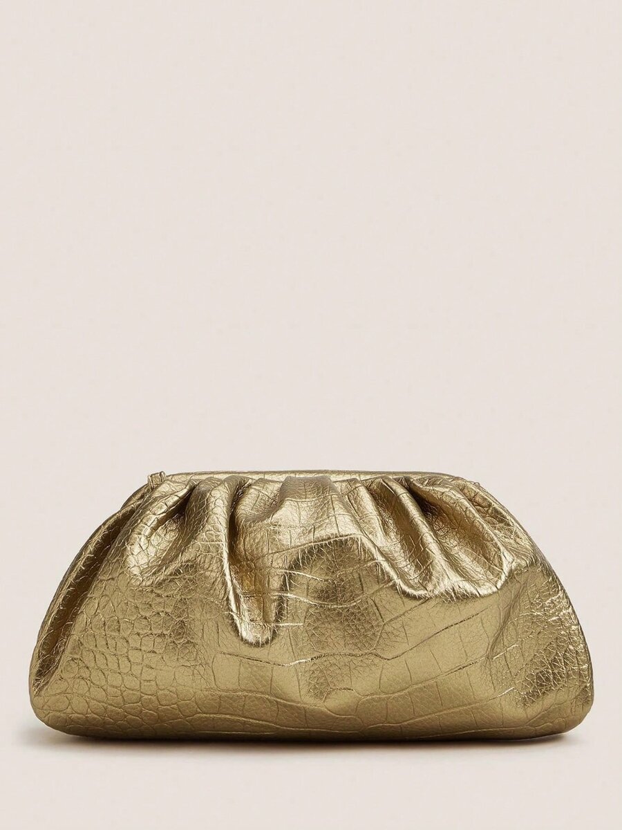 Pochette dorée élégante