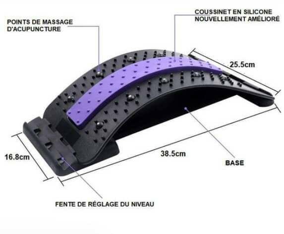 Civière Dorsale, Craque Dos, 4 Niveaux Réglables Civiere Dor