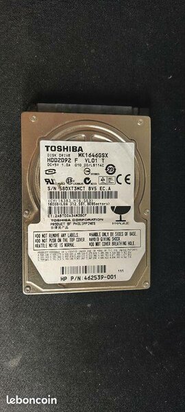 Disque Dur Toshiba 160GB