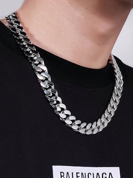 Collier Chaîne en Acier Inoxydable