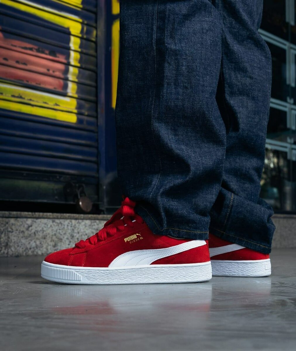 Baskets rouges homme élégantes